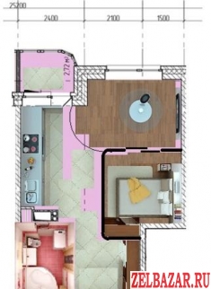 Продам квартиру в новостройке 2-к квартира 40 м² на 9 этаже 15-этажного кирпично